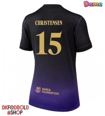 Barcelona Andreas Christensen #15 Udebanetrøje Dame 2026-27 Kort ærmer Barcelona Andreas Christensen #15 Udebanetrøje Dame 2026-27 Kort ærmer